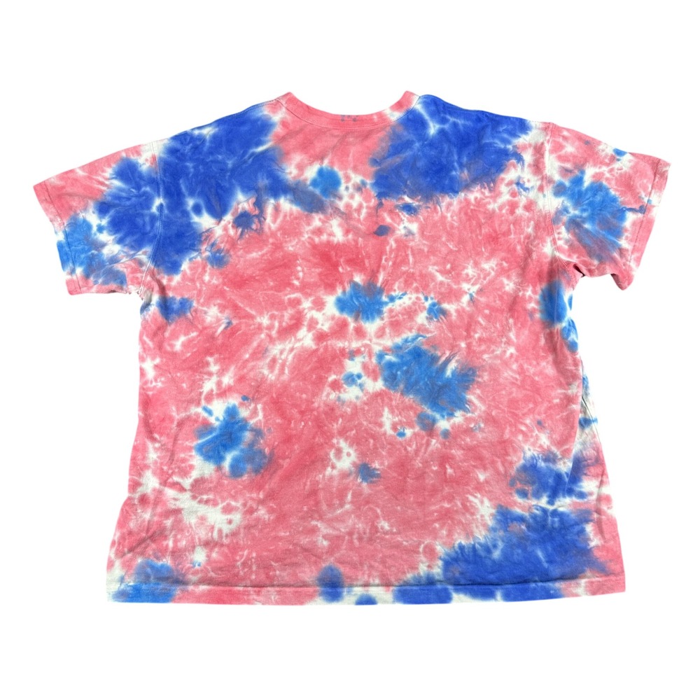 Nike Sportswear Tie Dye T-Shirt Mens XXL Red Blue Loose Fit Logo Tee - Picture 8 of 8